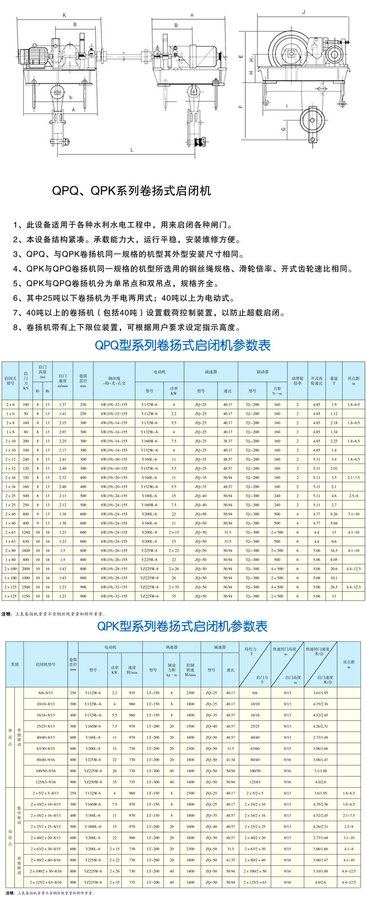 QPQ、QPK系列卷?yè)P(yáng)式啟閉機(jī)